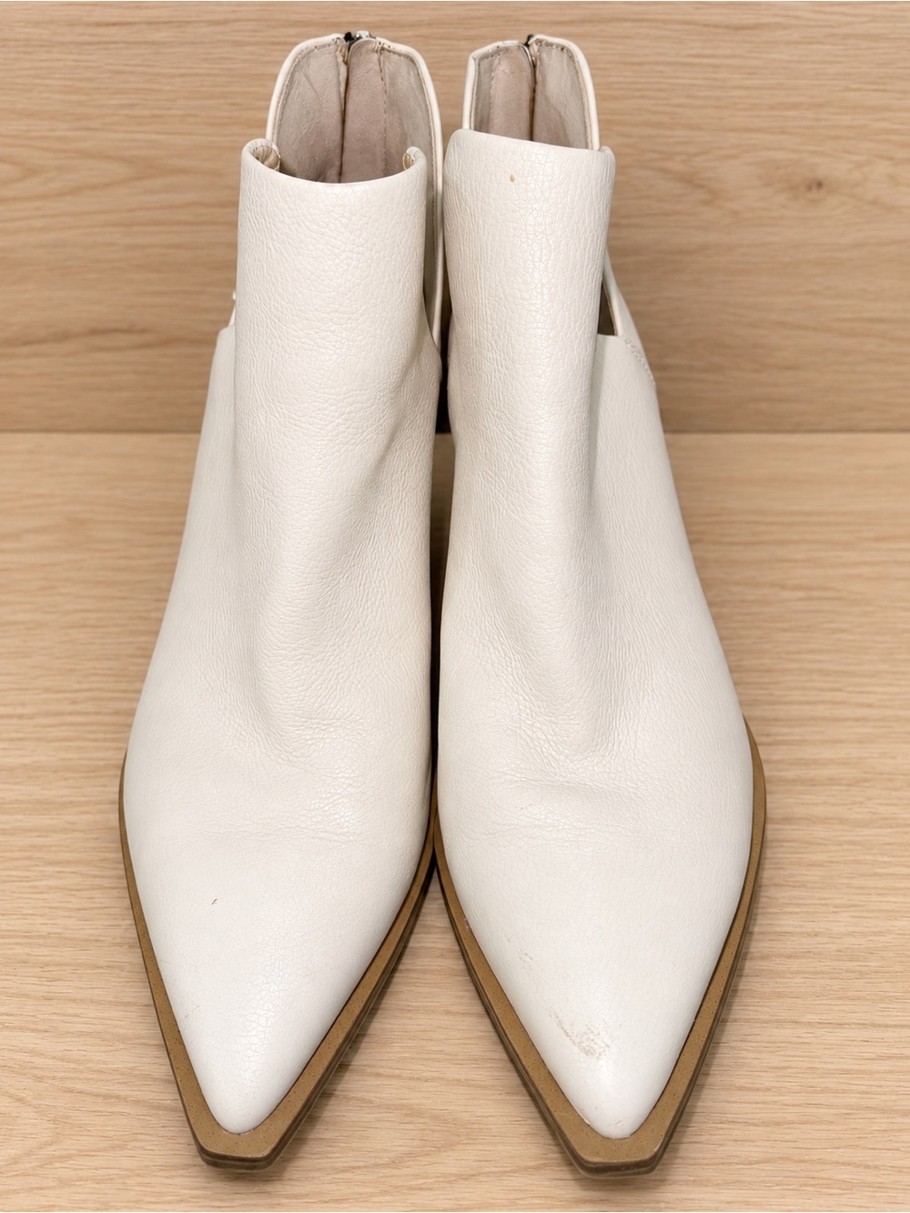 Vince Camuto Pointed Toe Leather Ankle Booties